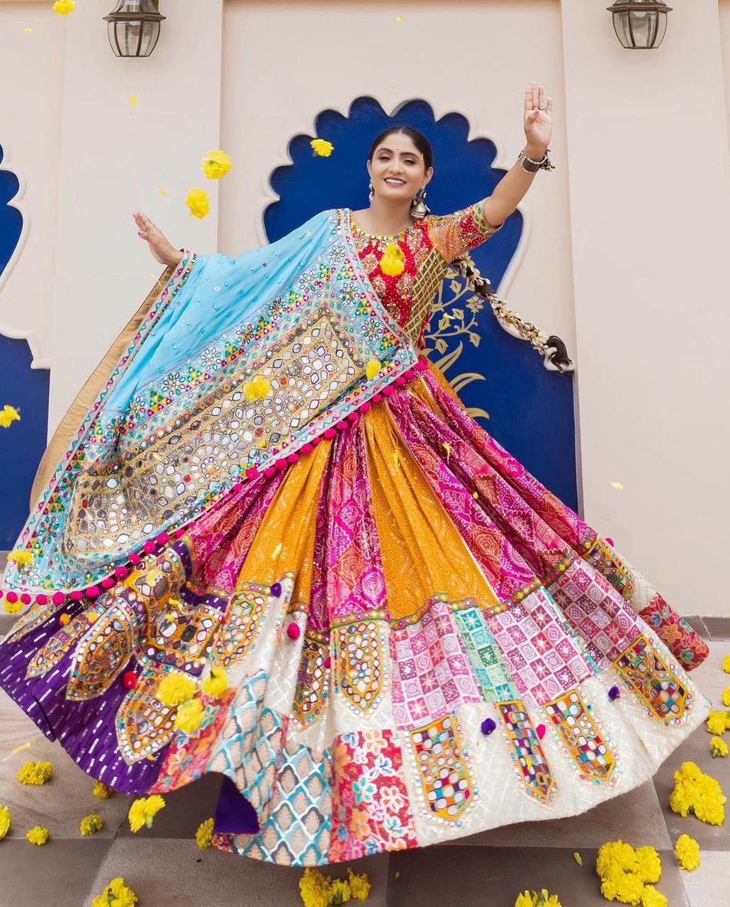 Dholida Diva Navratri Lehenga Choli