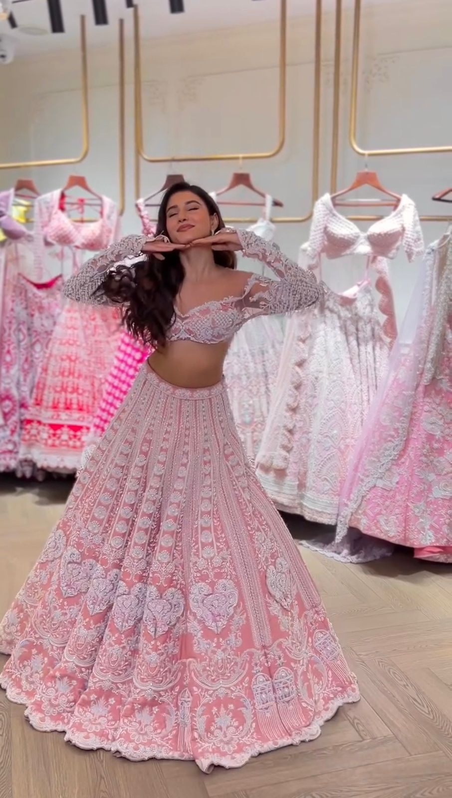 Misty Rose Lehenga Choli
