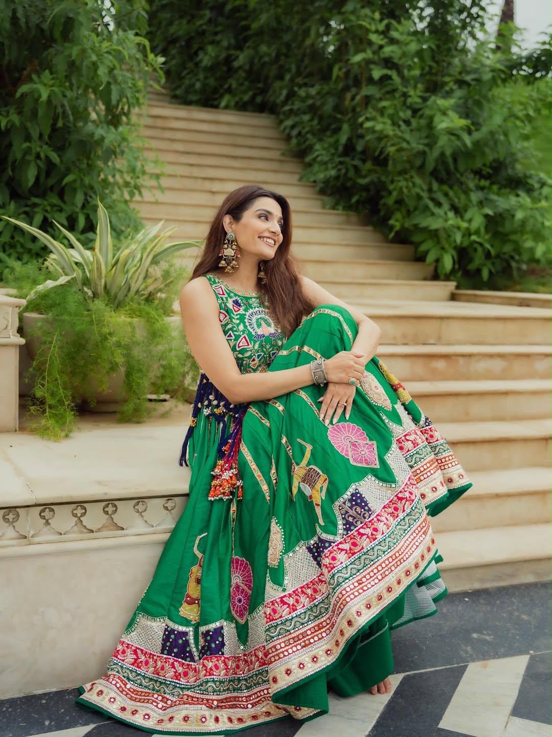Morni Mosaic Navratri Lehenga Choli