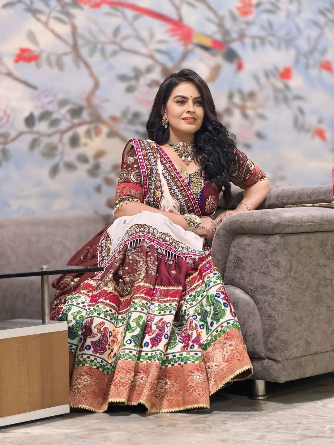 Vrinda Velvet Navratri Lehenga Choli