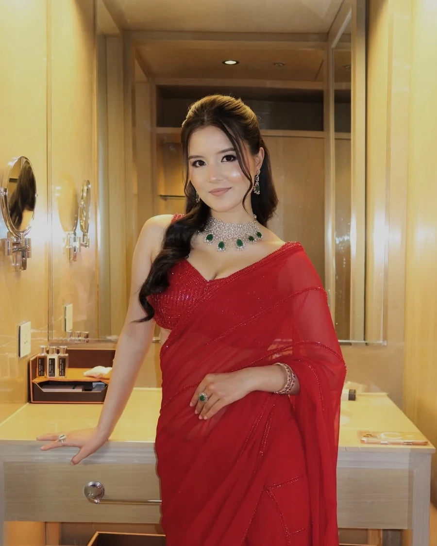 Shringarika Red Saree
