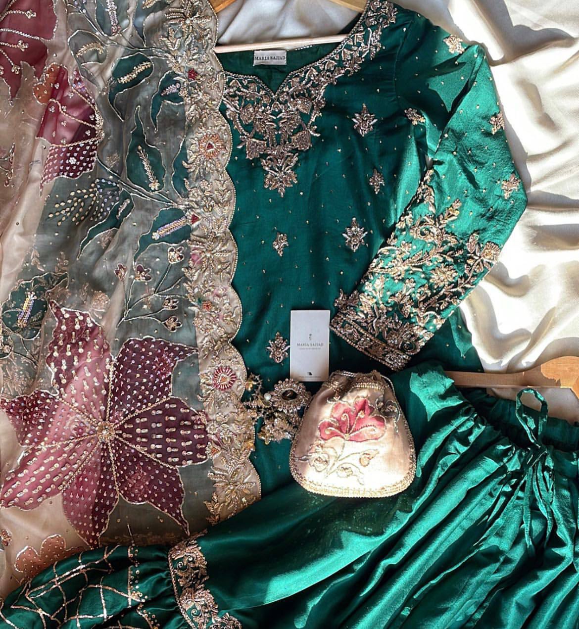 Shahi Zayka Hara Gulnaar Suit Set