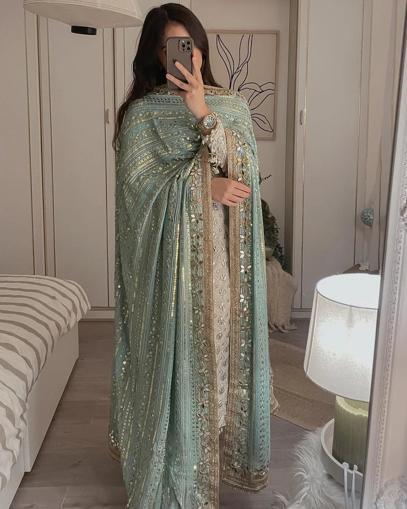 Needlecrafted Ornated Salwar Set