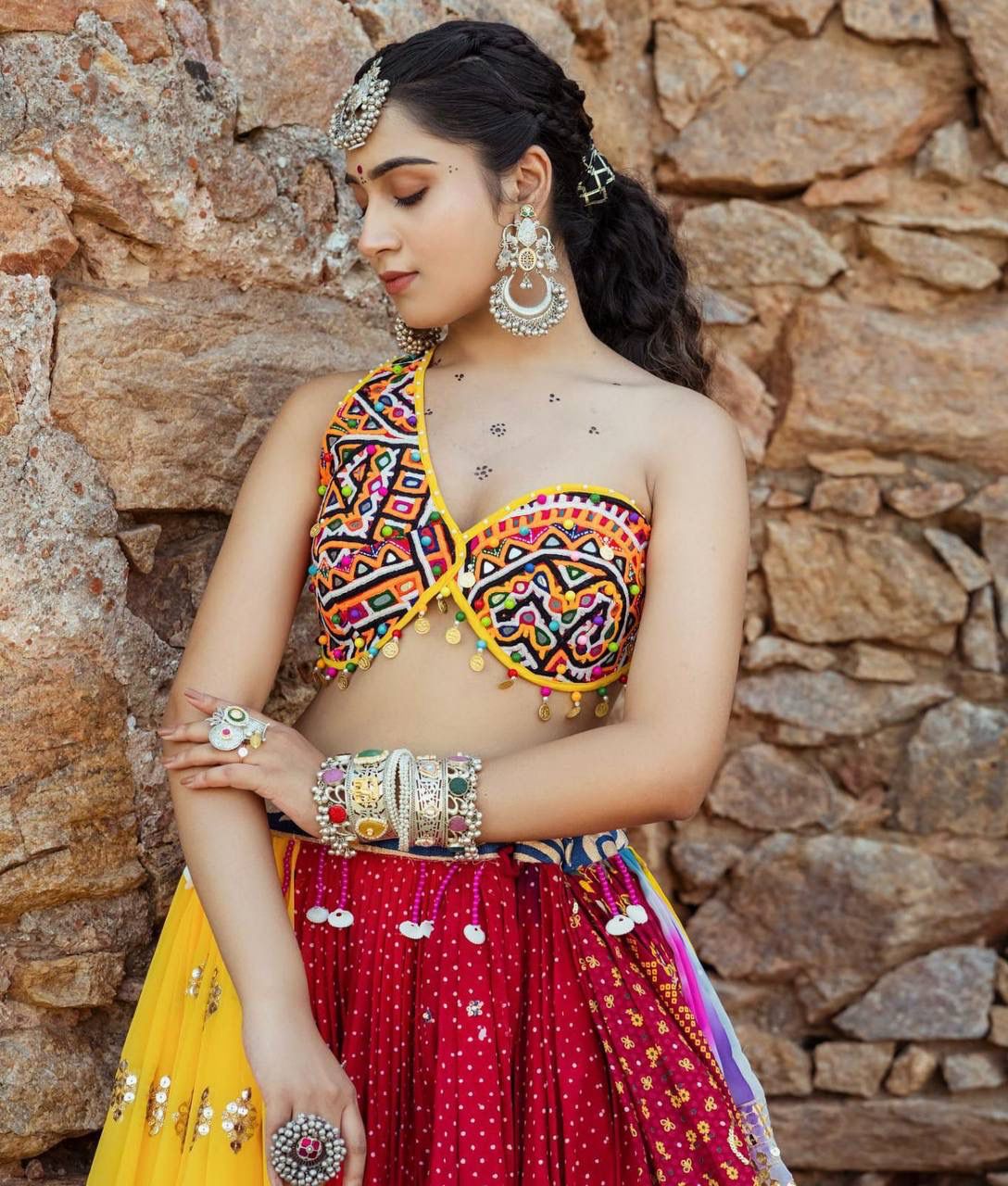 Scarlet Shakti Navratri Lehenga Choli