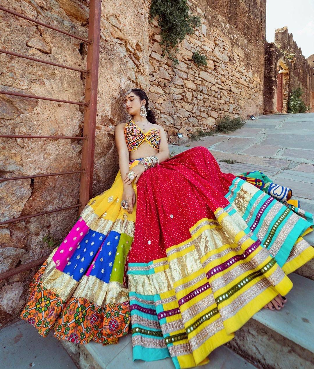 Scarlet Shakti Navratri Lehenga Choli
