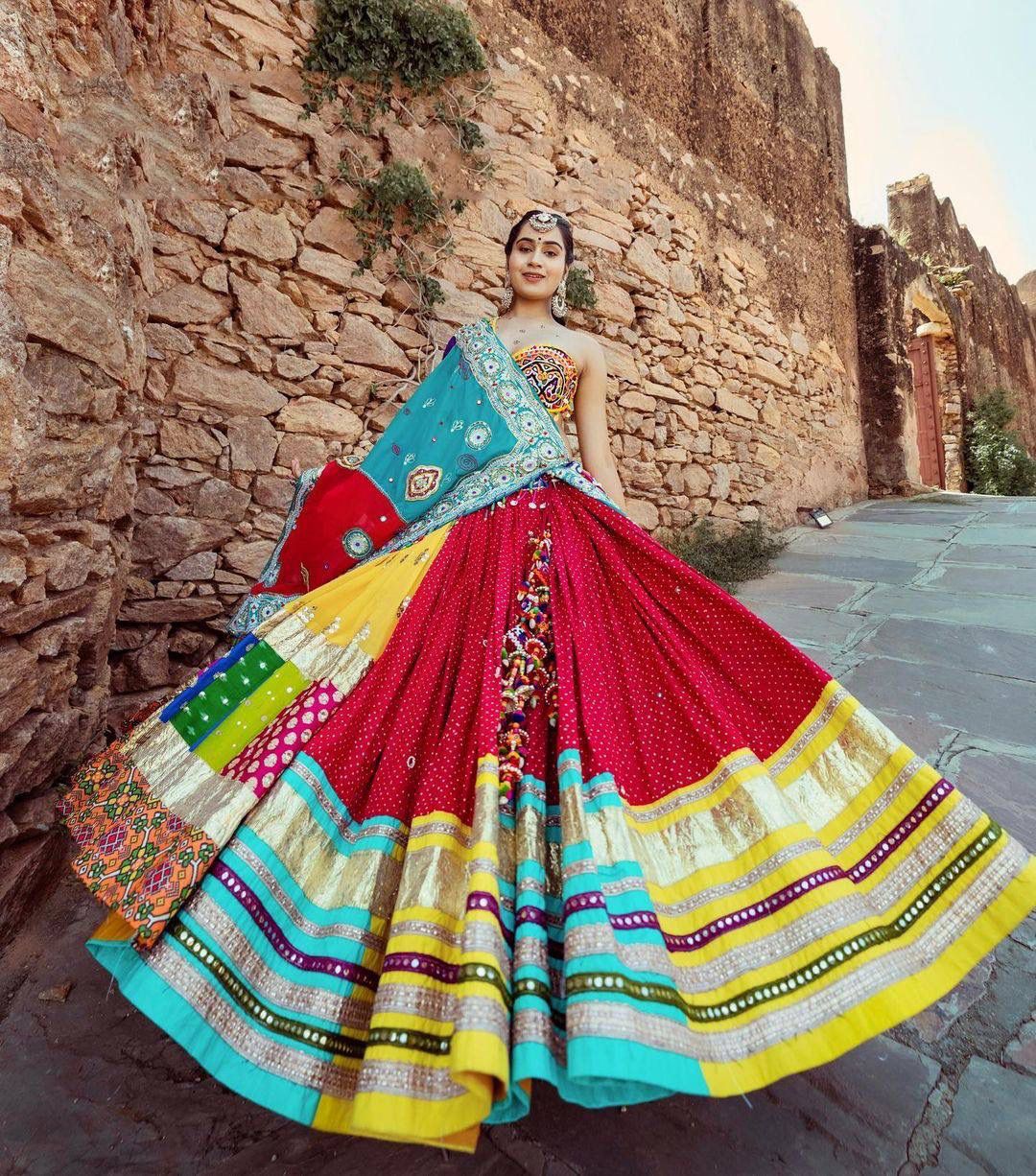 Scarlet Shakti Navratri Lehenga Choli