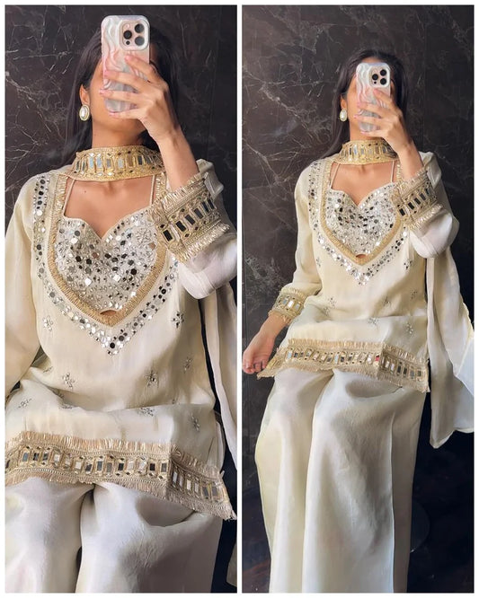 Urban Riwaaz Tissue 4-Piece Bustier Set