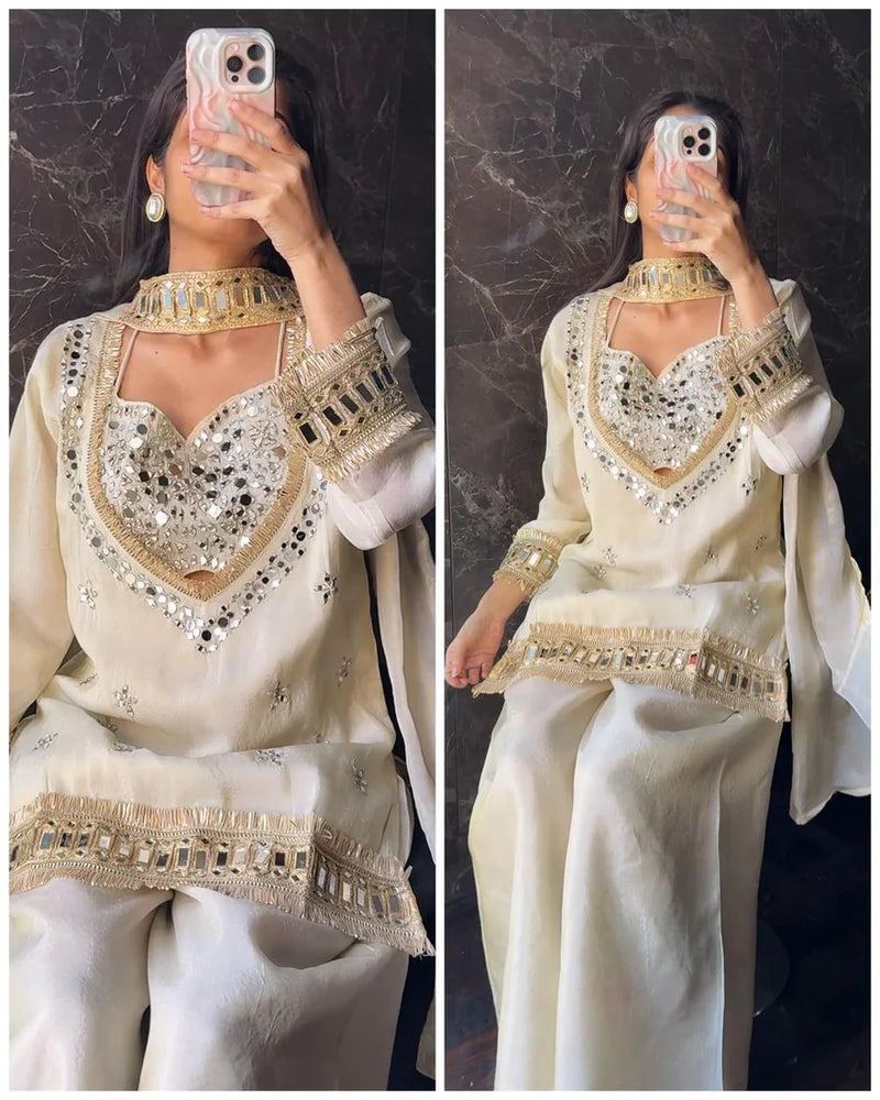Urban Riwaaz Tissue 4-Piece Bustier Set