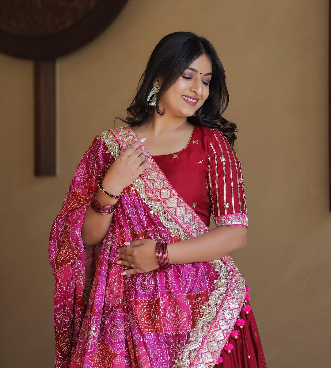 Kundan Katha Navratri Lehenga Choli