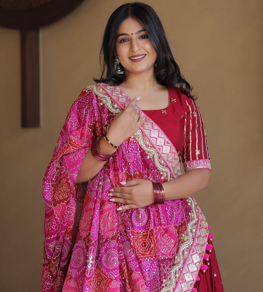 Kundan Katha Navratri Lehenga Choli