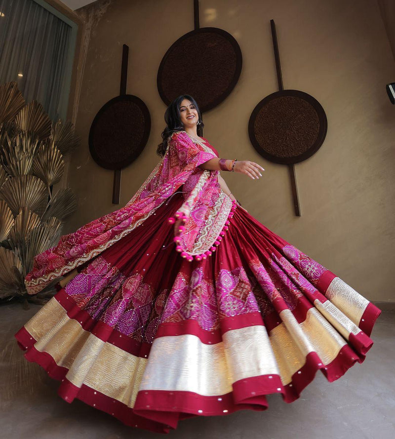 Kundan Katha Navratri Lehenga Choli