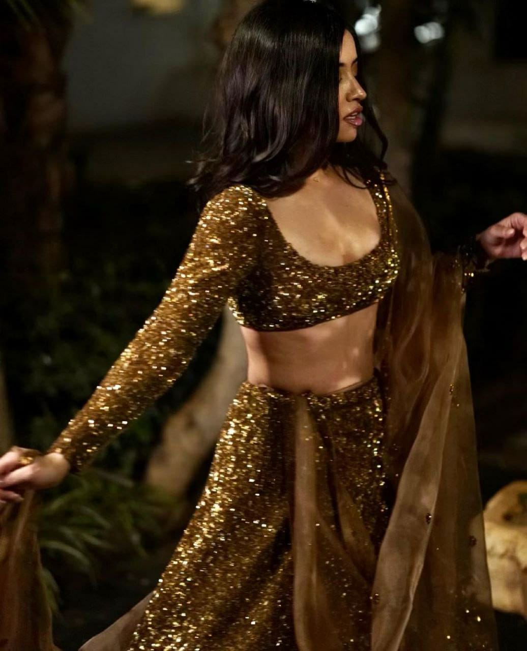 Crystal Embellished Lehenga Choli
