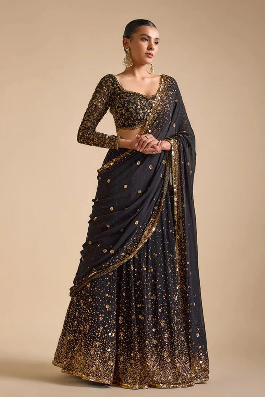 Ebony Elegance Lehenga Choli
