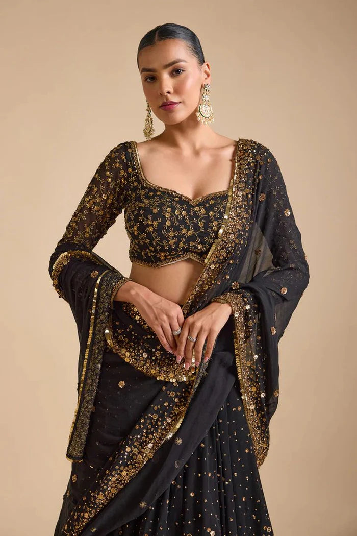 Ebony Elegance Lehenga Choli