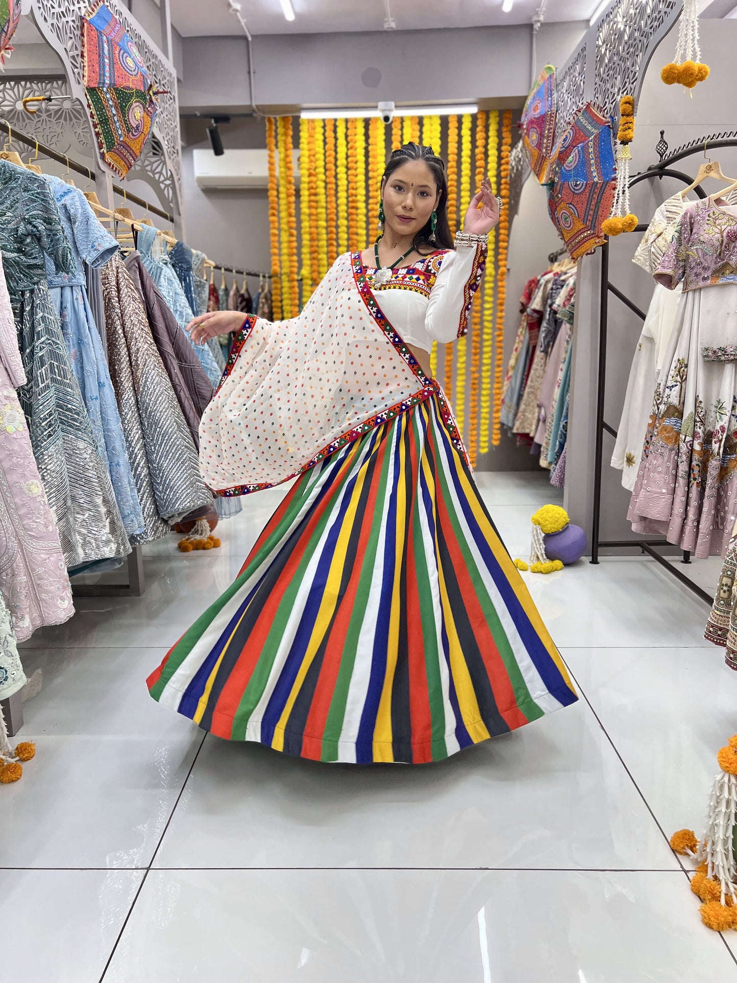 Navratna Navratri Lehenga Choli