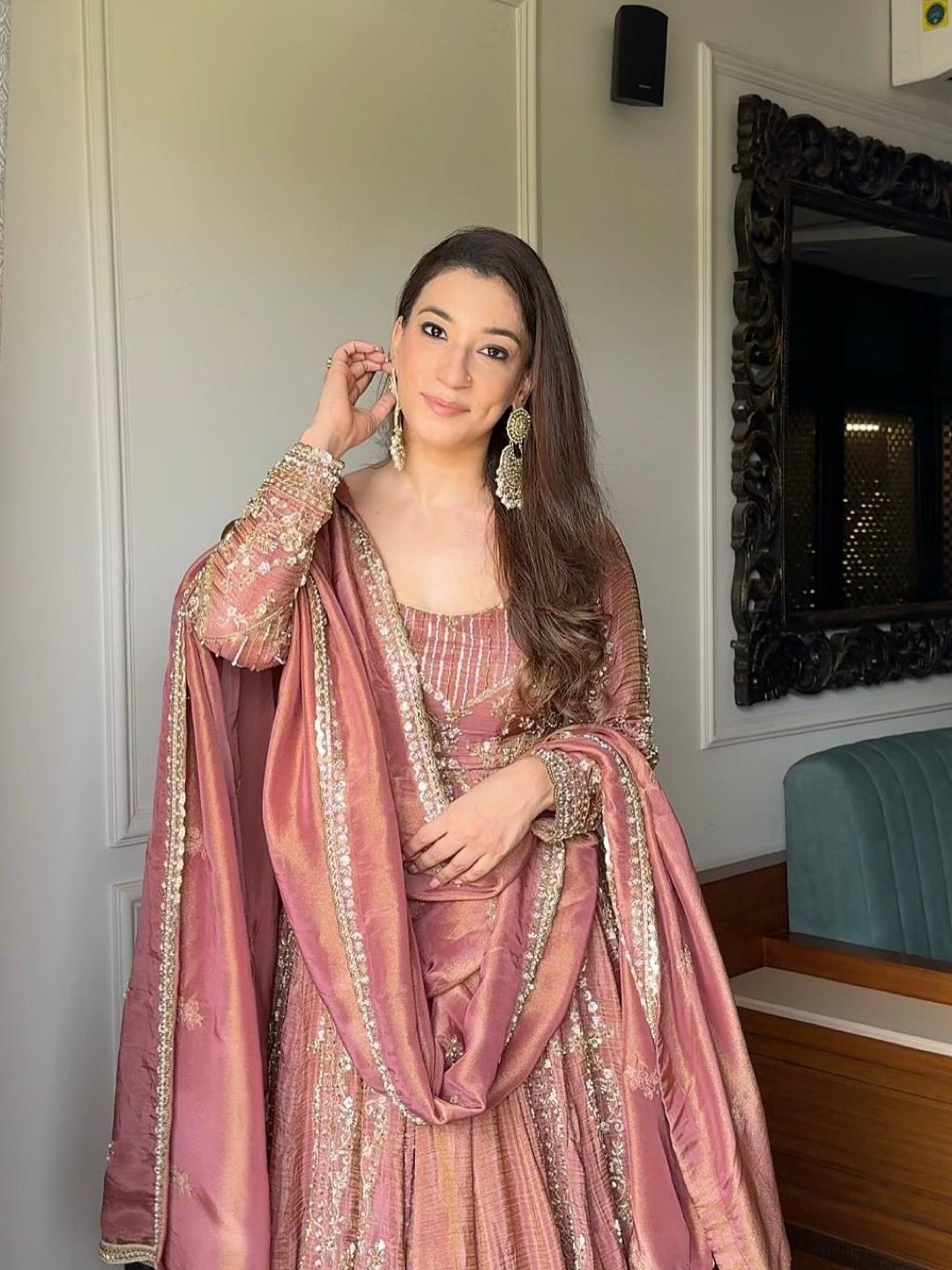 Maayeri Rose Pink Gharana Set