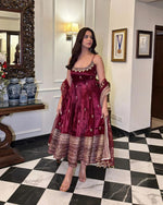 Noor E-Afsana Velvet Anarkali Set