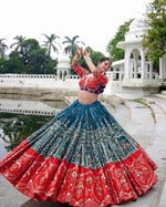 Leheriya Garba Glam Lehenga