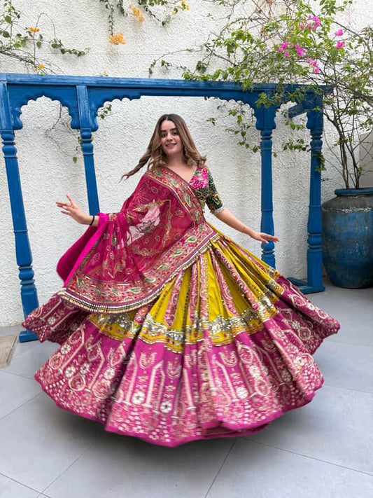 Navratna Grace Garba Lehenga