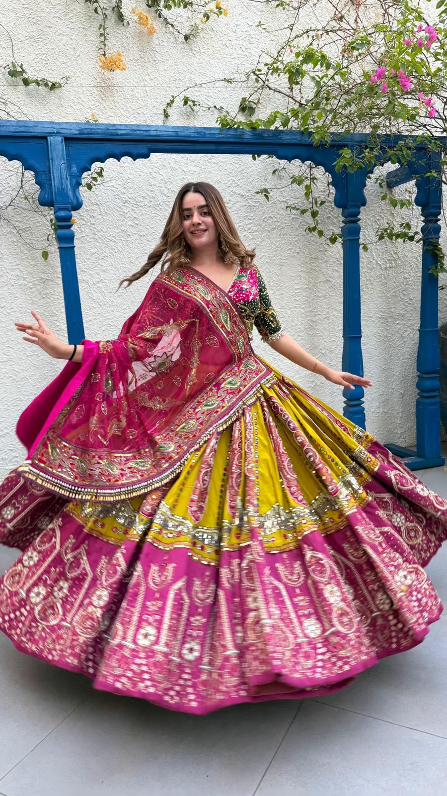 Navratna Grace Garba Lehenga