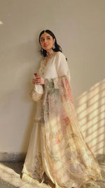 Nazneen Ivory Sharara Set