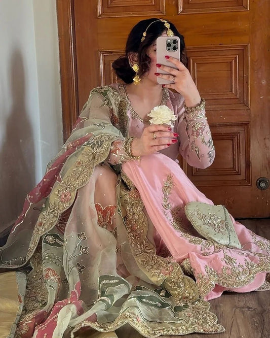 Roshan-E-Gul Sharara Set