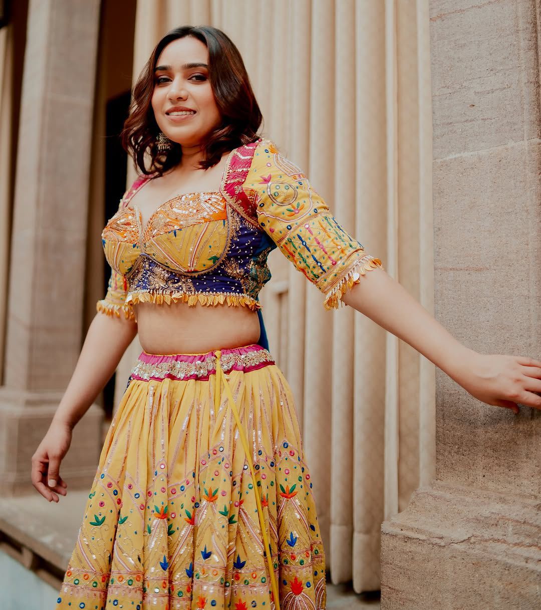 Soneri Swag Navratri Lehenga  Choli