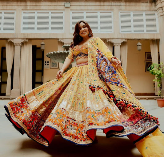 Soneri Swag Navratri Lehenga  Choli