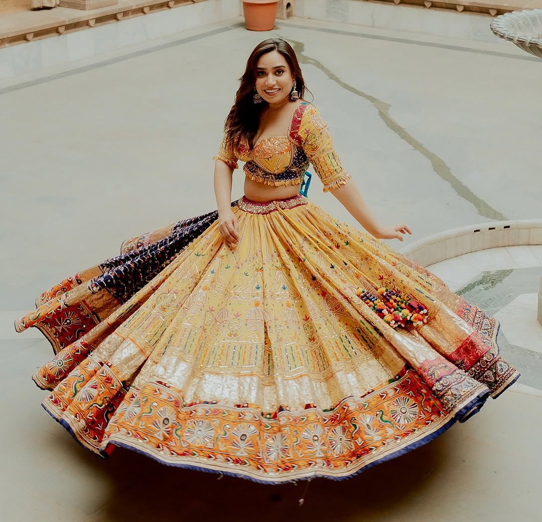 Soneri Swag Navratri Lehenga  Choli
