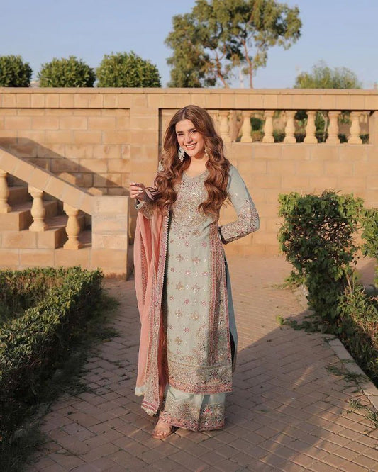 Gulabi Neel Suit Set