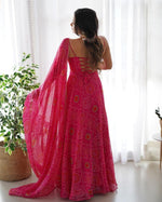 Bandhej Bloom Anarkali Dress