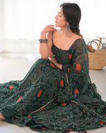 Bandhej Bloom Anarkali Dress