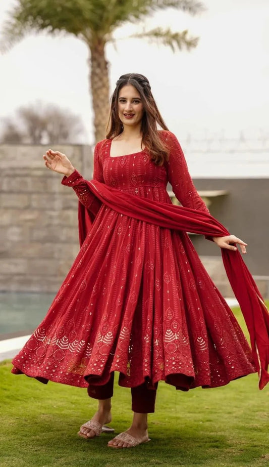 Saanjh Saaz Anarkali Set
