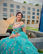 Blushing Bloom Floral Lehenga Set