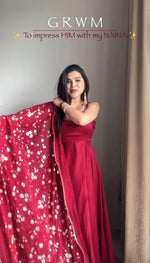 Zarmin Wine Glow Anarkali Suit