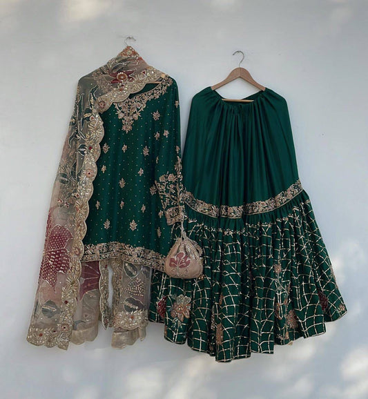 Shahi Zayka Hara Gulnaar Suit Set