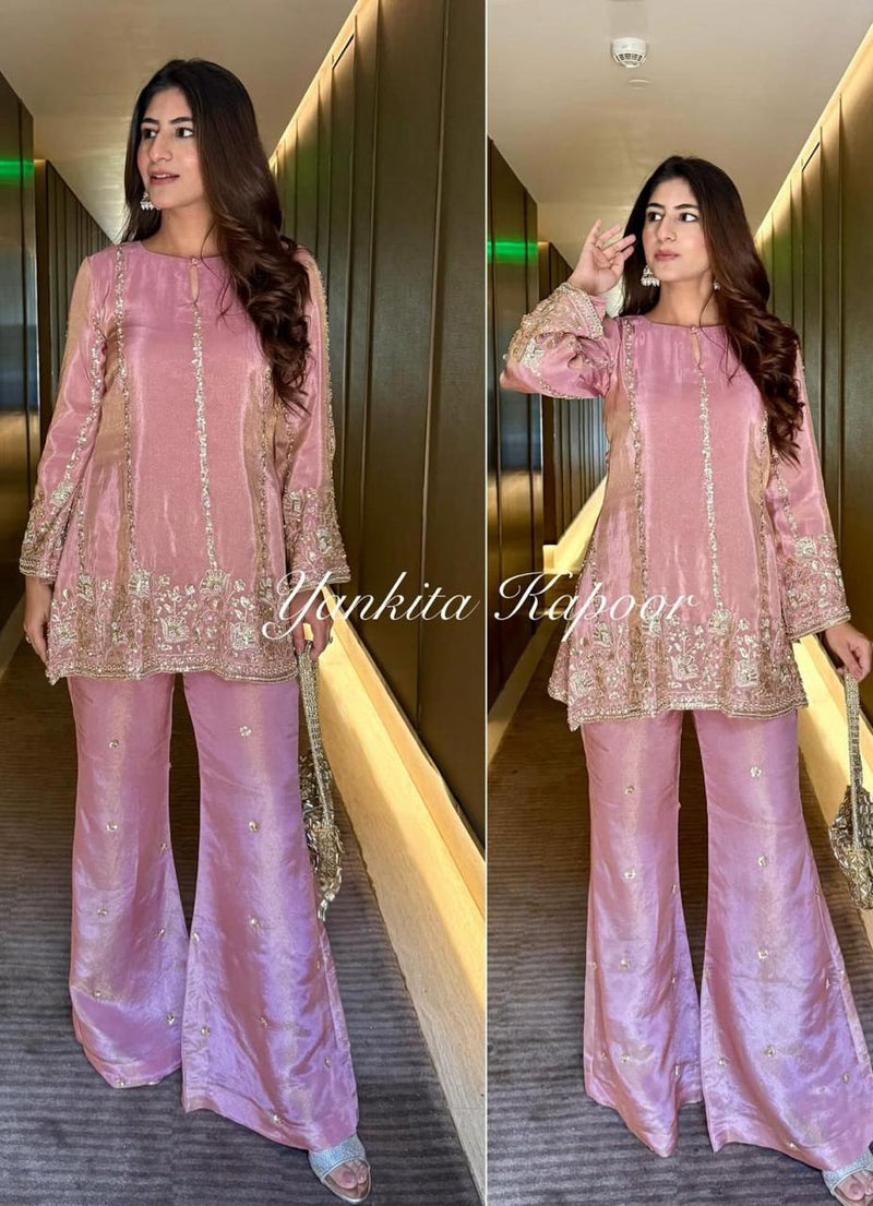 Rosé Reverie Indo-Western