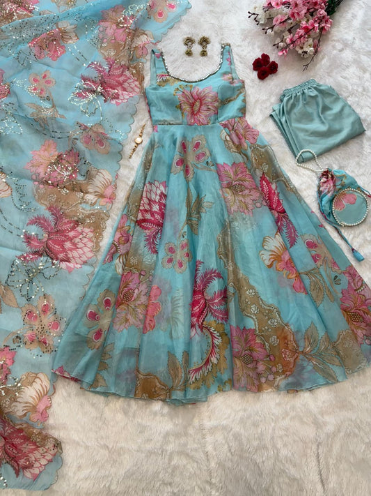 Shahi Bahaar Floral Anarkali