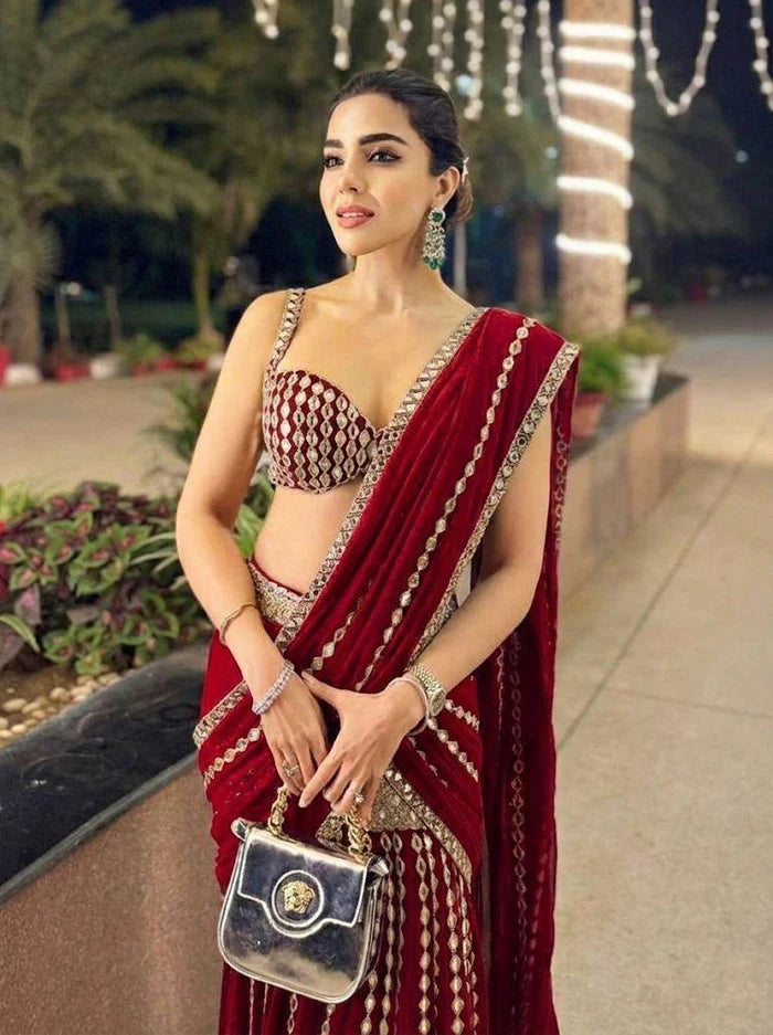 Glitter Glam Mirror Ready to Wear Saree