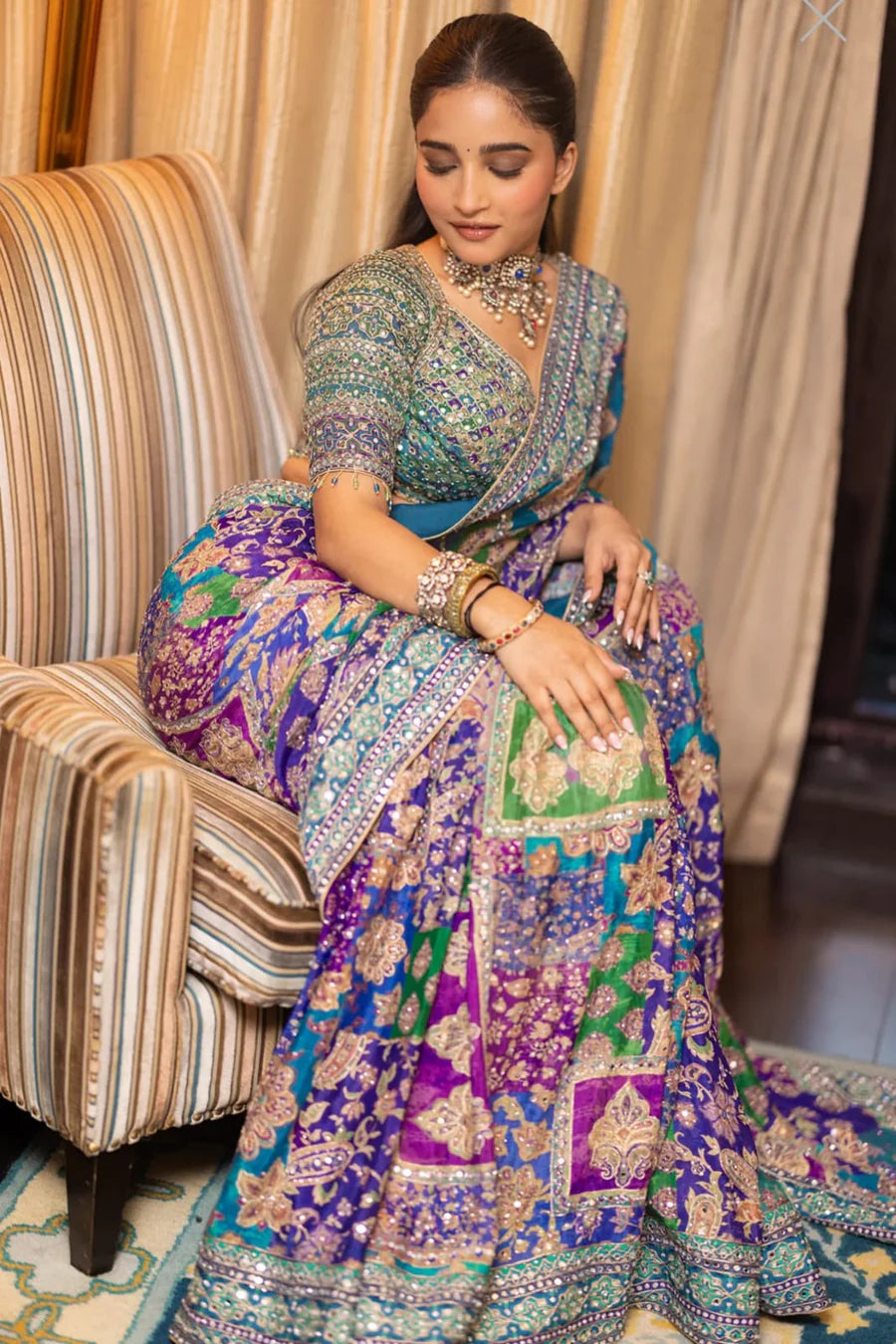 Feathered Aura Saree