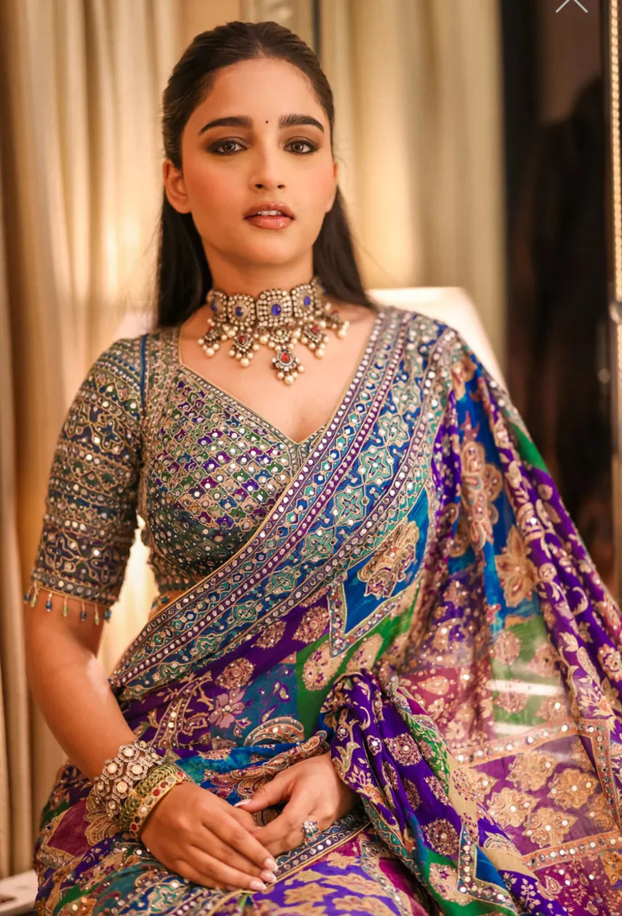 Feathered Aura Saree