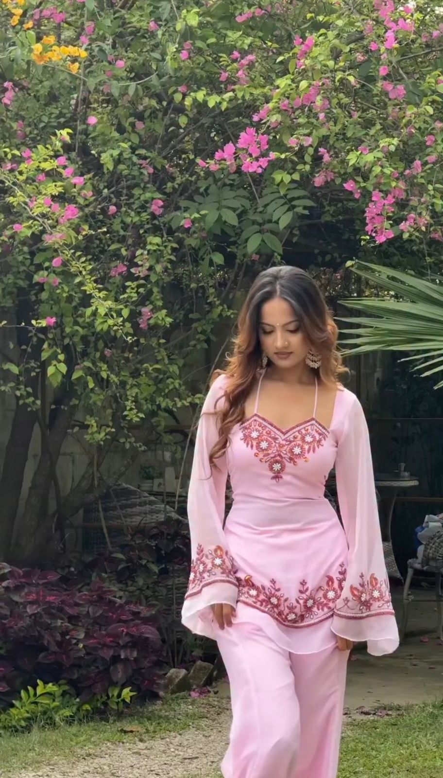 Pink Heirloom Indo Western