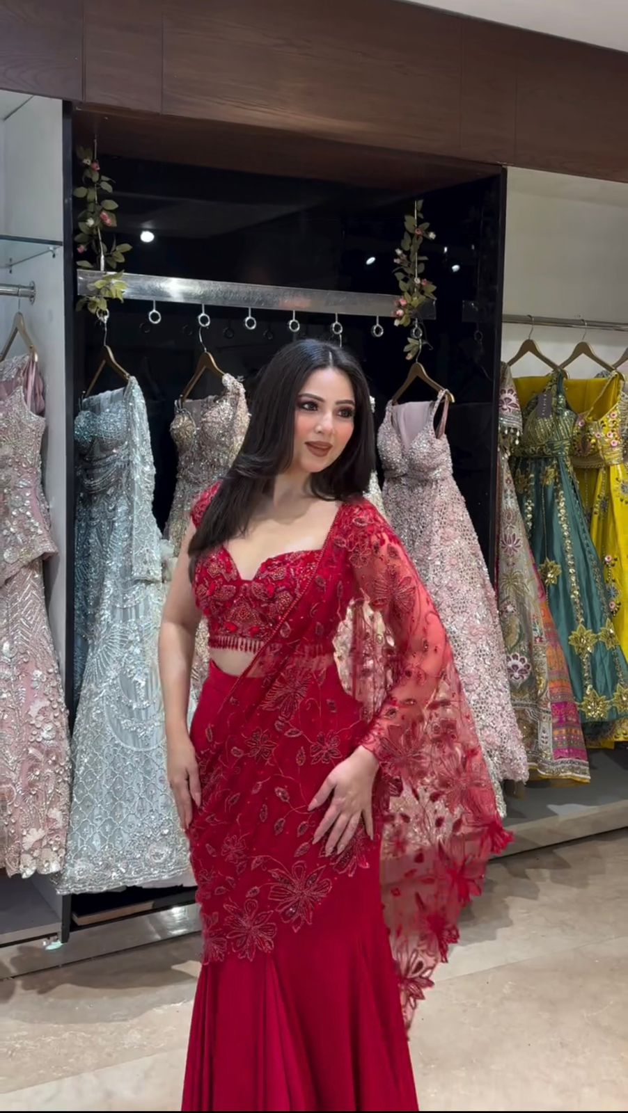 Eshanya Elegance Ready To Wear Lehenga Saree