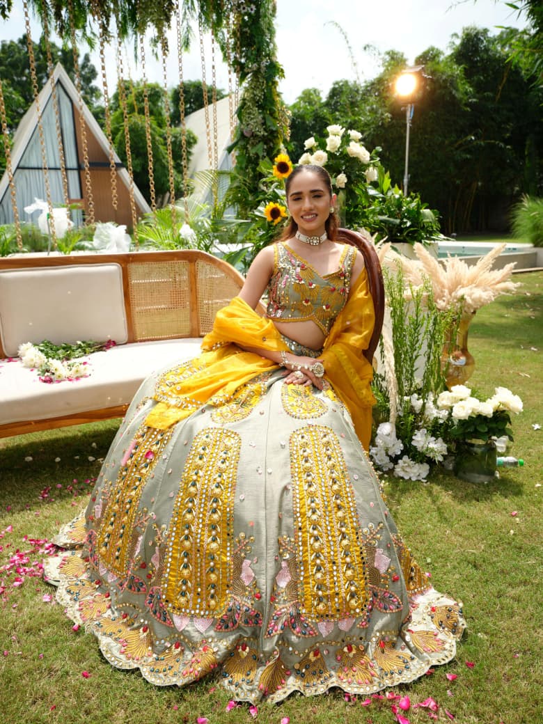 Kesari Sparkle Lehenga Choli
