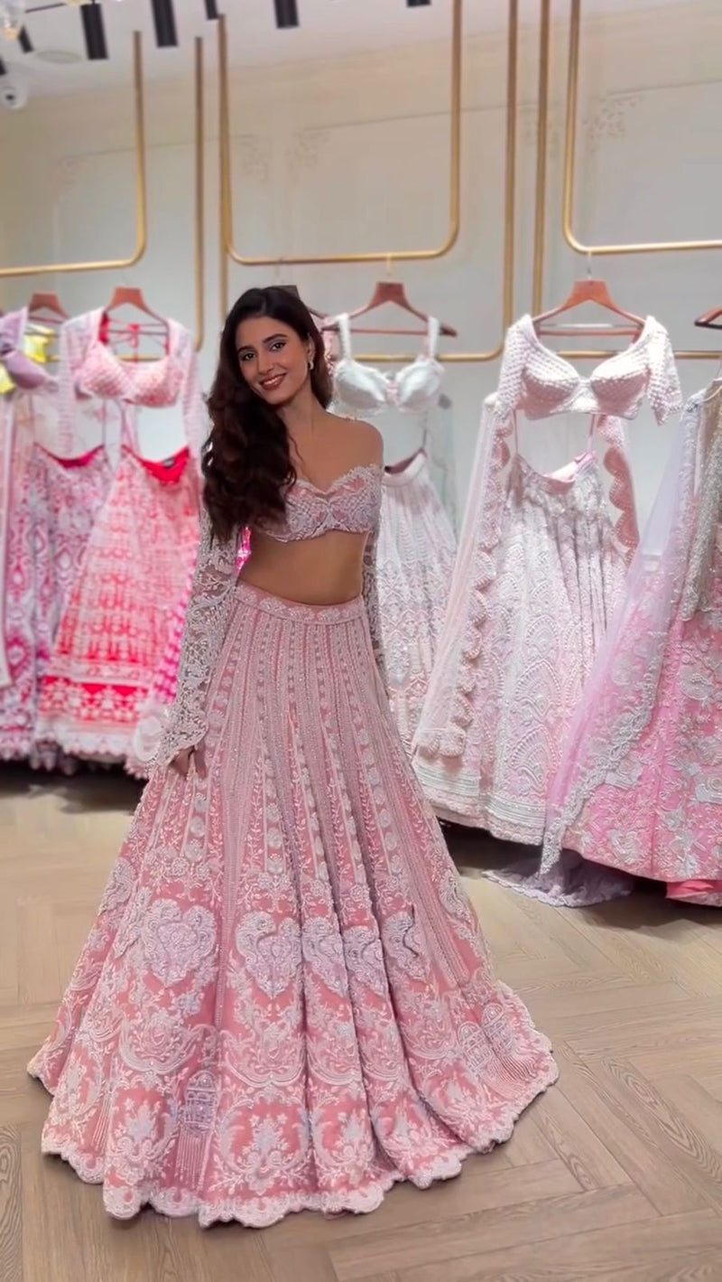 Misty Rose Lehenga Choli