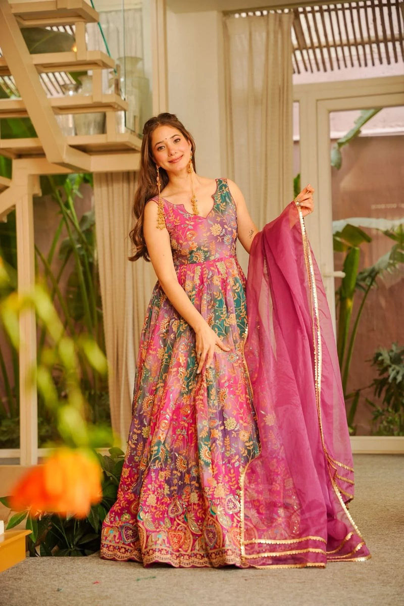 Saanjh Serenity Anarkali Set