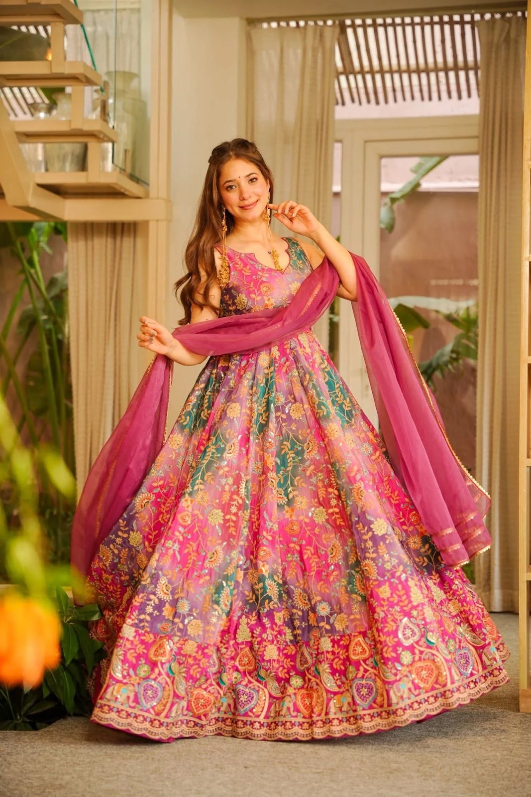 Saanjh Serenity Anarkali Set