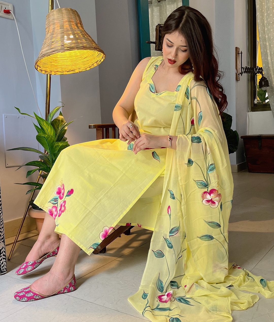 Rangriti Handpainted Salwar Suit
