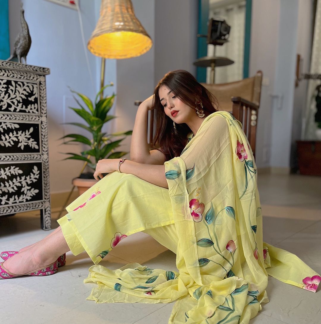Rangriti Handpainted Salwar Suit