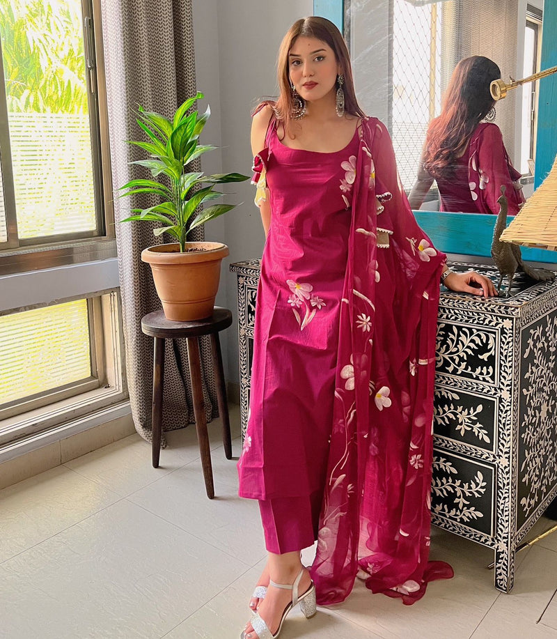 Rangriti Handpainted Salwar Suit